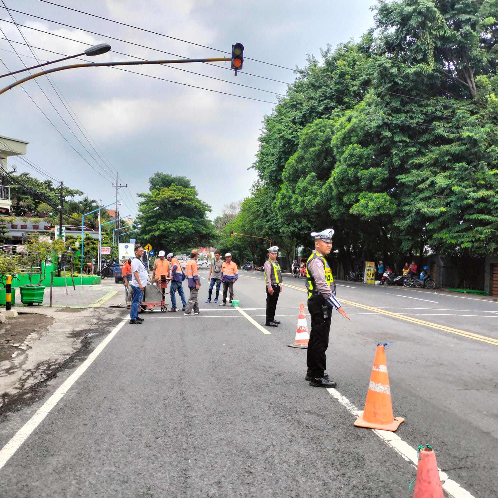 Pita Kejut di Jalan Raya Kalitengah Pandaan Akhirnya Ditinggikan untuk Cegah Balap Liar
